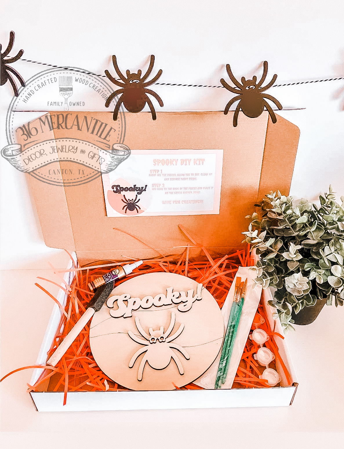 DIY Halloween Craft Kit, Paint Your Own Decorations, DIY Craft