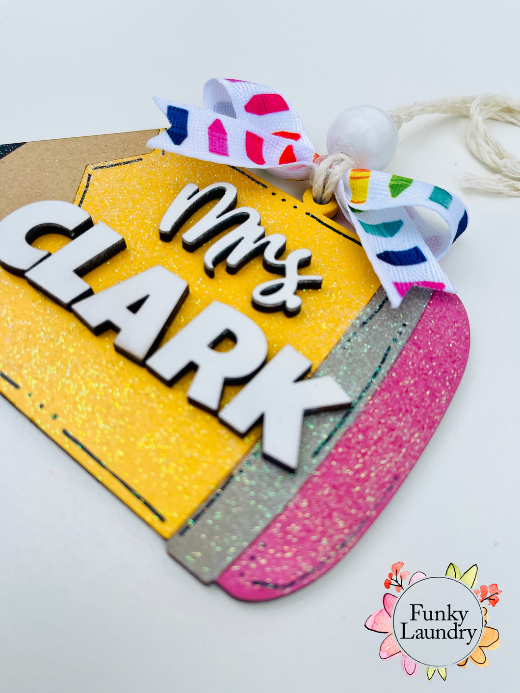 Teacher appreciation gift | Teacher car charm | Personalized Teacher Bag Tag